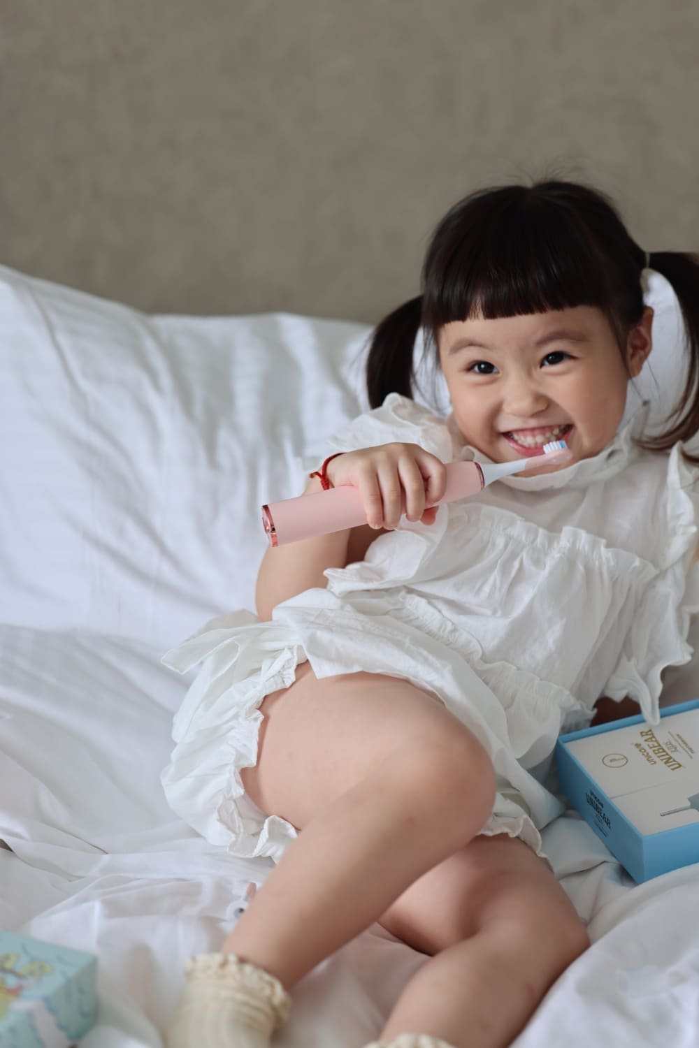 新上市✨✦兩組特惠✦unicare®unibear聲波氣旋兒童電動牙刷(顏色任搭)