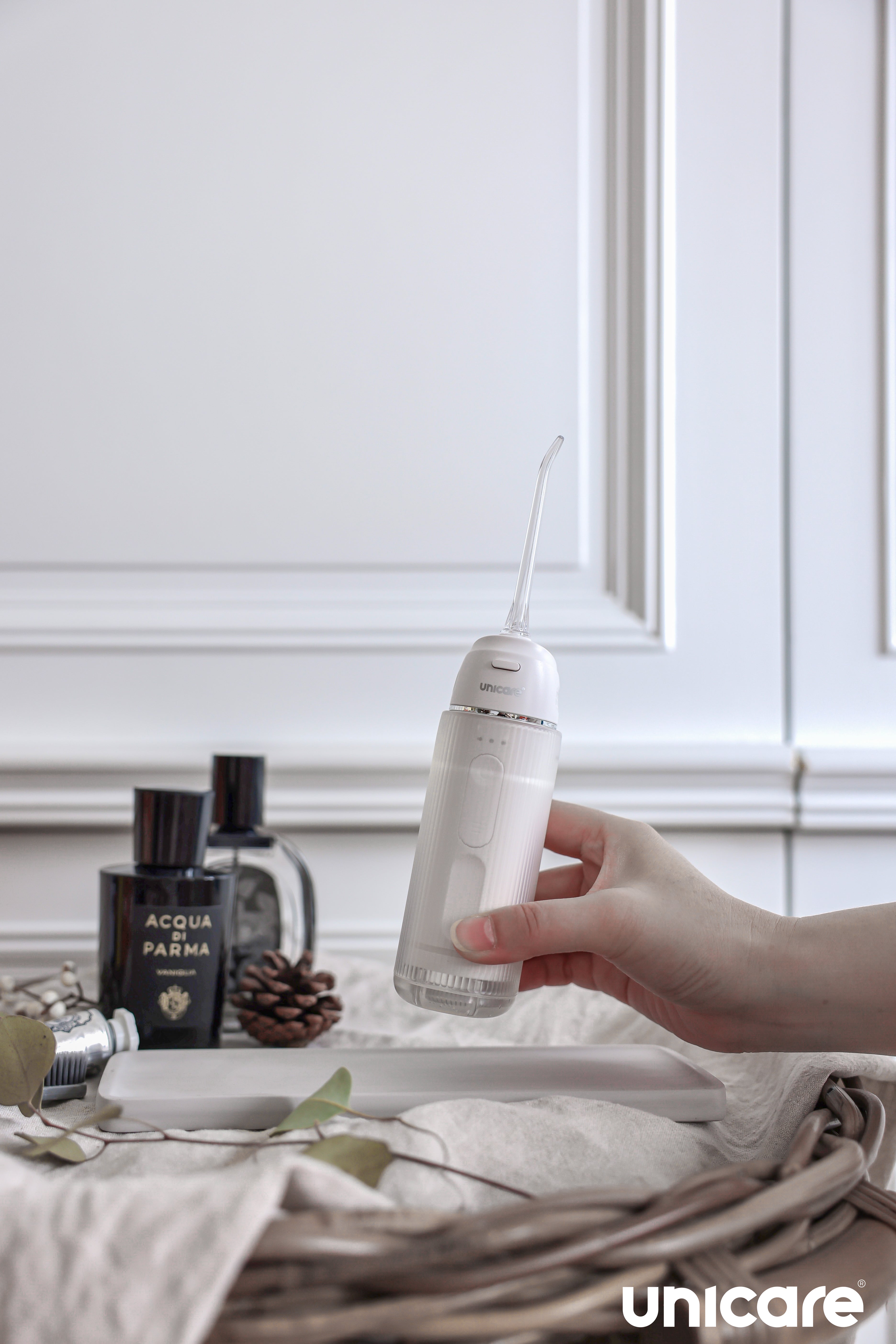 ✦1+1口腔保健組合✦ unicare®mini口袋型高效電動沖牙機+原廠替換噴嘴四入組(多款組合)