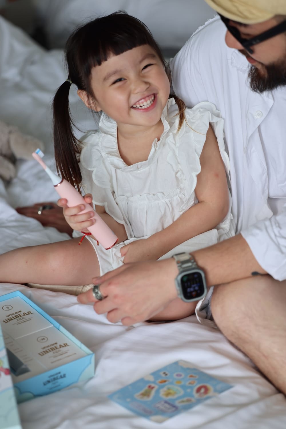 【Frida專屬優惠】✨unicare® unibear聲波氣旋兒童電動牙刷(兩色)