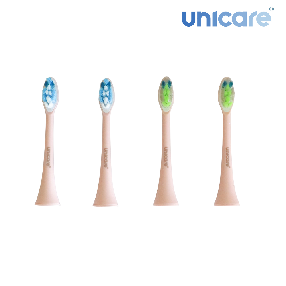 unicare®音波電動牙刷原廠替換刷頭四入組