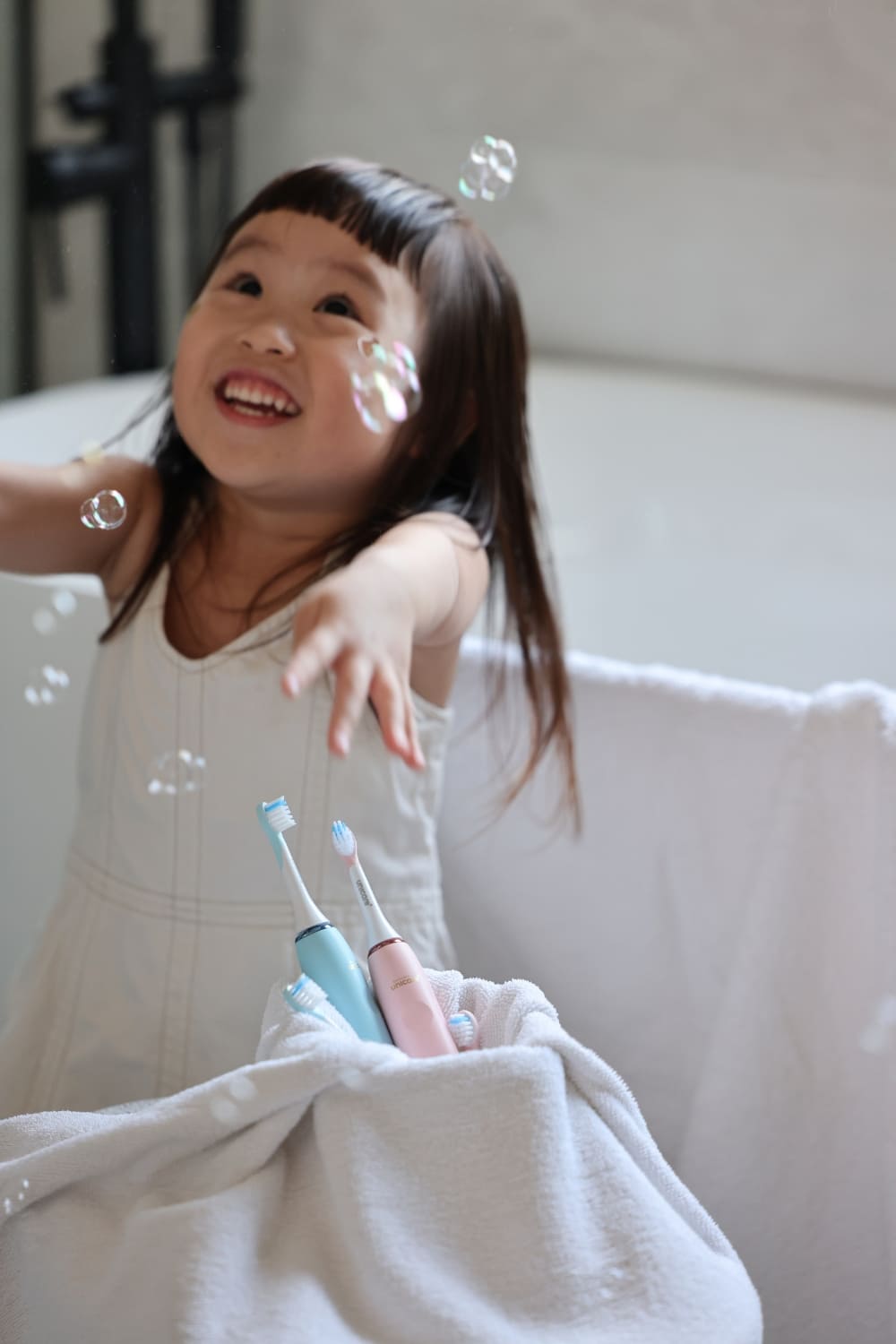 【Frida專屬優惠】✨unicare® unibear聲波氣旋兒童電動牙刷(兩色)