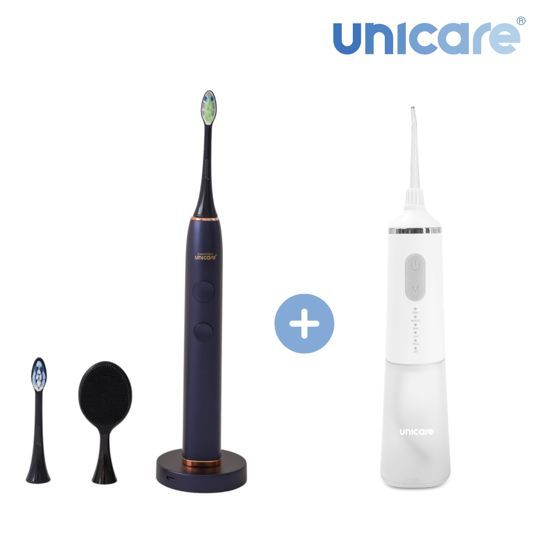 笑容升級雙機組 H300沖牙機 x Uni-101音波電動牙刷