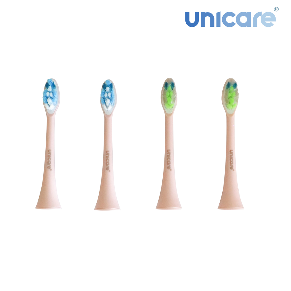 ✦1+1口腔保健組合✦ unicare®高效音波電動牙刷+原廠替換刷頭四入組